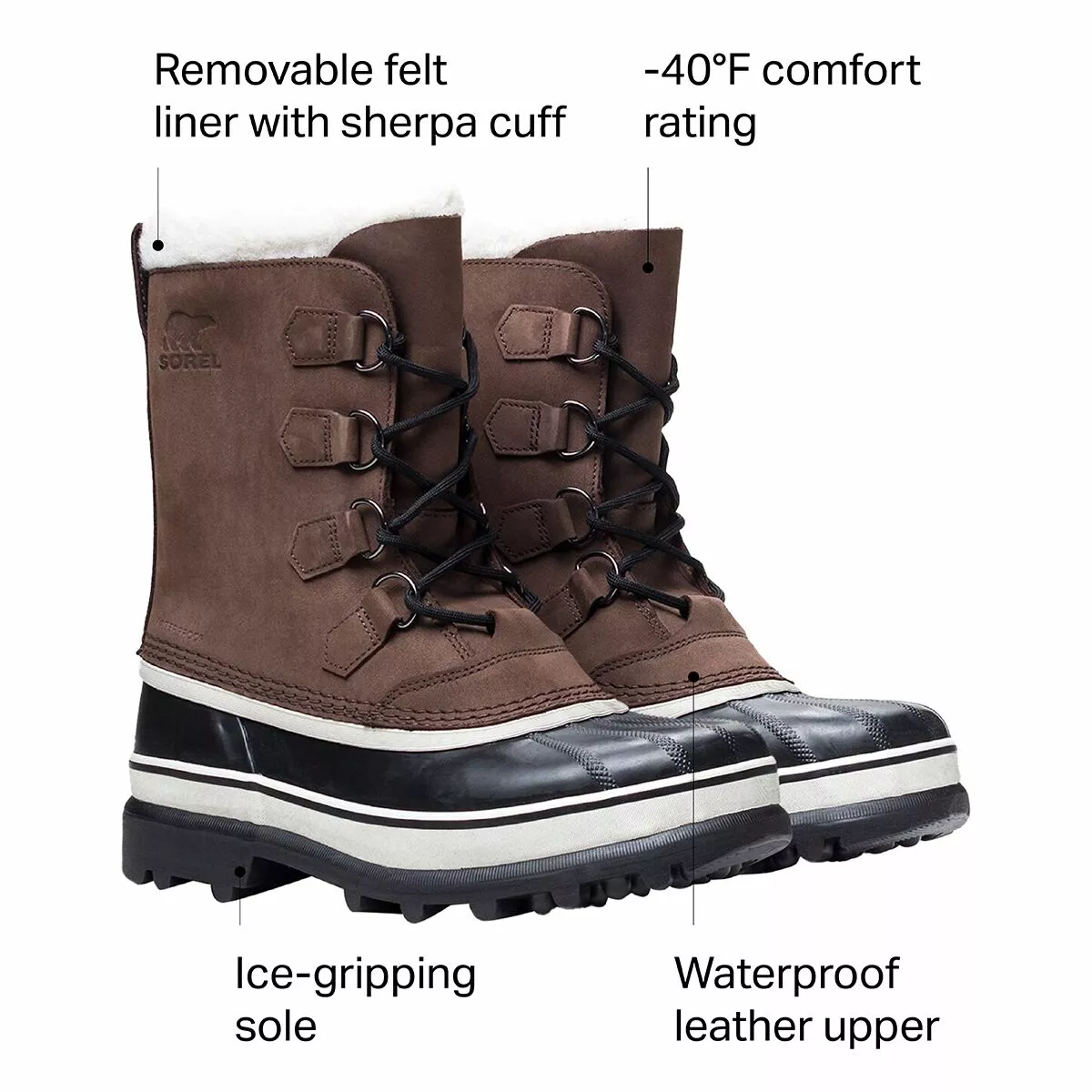 Sorel Caribou Boot Men's 4 Sorel Caribou Boot Men's - Image 2